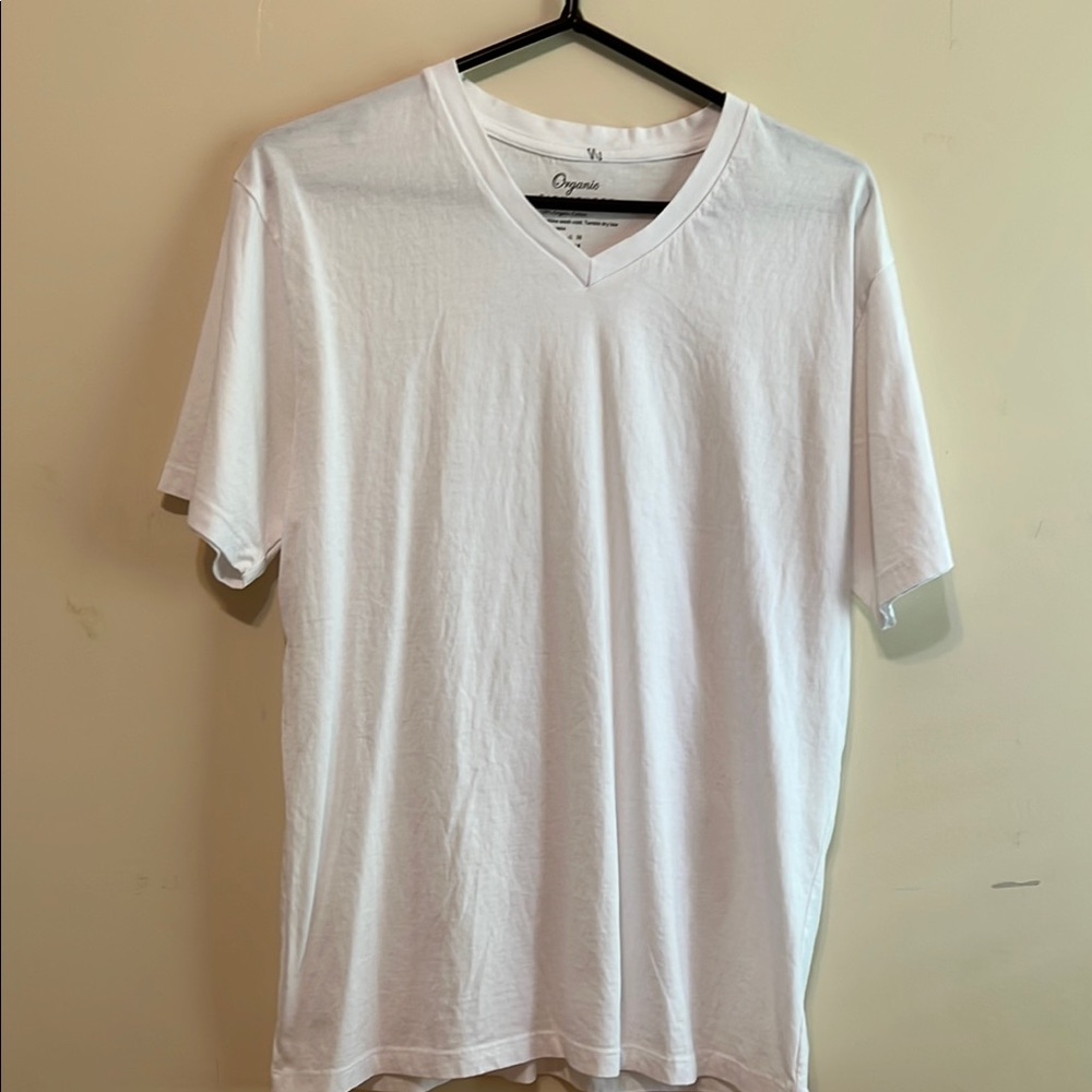 Organic Basics White Short Sleeve Tee. 100% cotton. Washed but never worn.